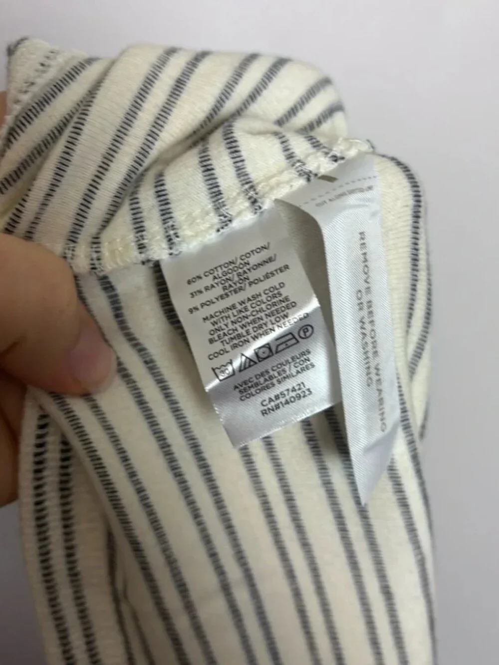 LOFT NWT Beach White Gray Striped Nautical Criss Cross Back Summer Dress
